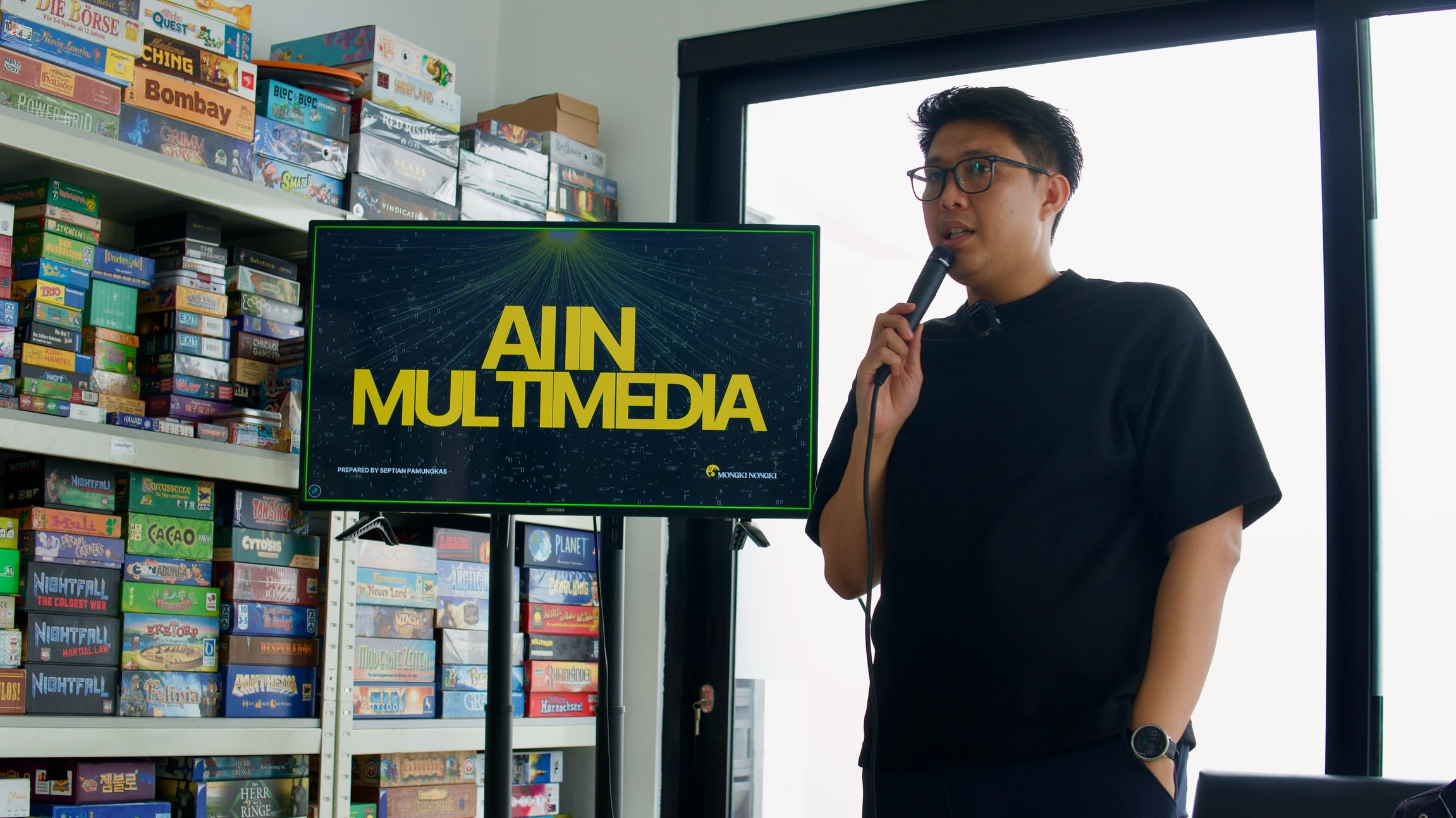 workshop Mongki Nongki bertopik AI dalam Produksi Multimedia - Mas Septian